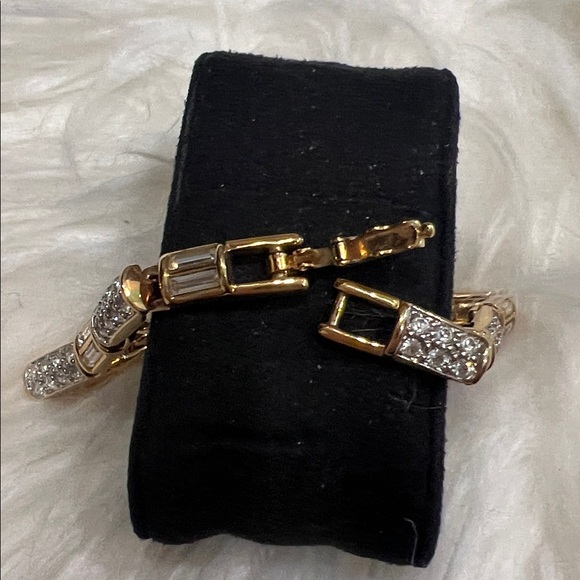 Vintage Swarovski Swan Baguette Bracelett - Picture 7 of 7